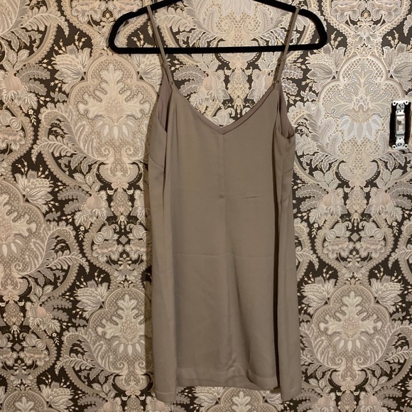 Taupe Slip Dress - Picture 2 of 4
